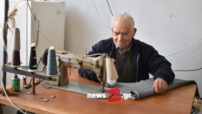 Γιώργος Φουκαράκης: Ο 93χρονος ράφτης από το Καμινάκι Οροπεδίου μας μιλάει για τις κρητικές κιλότες και το επάγγελμα του που σβήνει