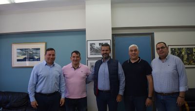 Συνάντηση Δημάρχου Αγίου Νικολάου με τον Ολυμπιονίκη Πύρρο Δήμα