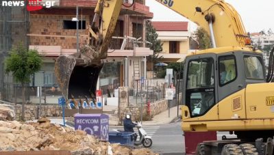 Αλλάζει όψη η συμβολή των οδών Παπαναστασίου και Ευμαθίου (BINTEO)