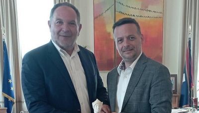 Συνάντηση Γιάννη Κουράκη με τον Δήμαρχο Αθηναίων Χάρη Δούκα