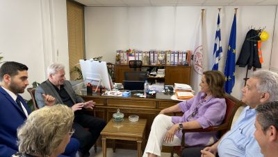 Συνάντηση Αλέξη Καλοκαιρινού με τη Ντόρα Μπακογιάννη