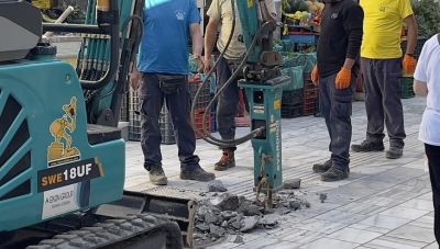 Αλέξης Καλοκαιρινός: Το τσιμέντο στον αγωγό προκάλεσε σοβαρά προβλήματα στα καταστήματα (Βίντεο)