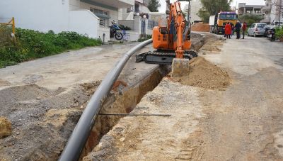 ΔΕΥΑΗ: Εργασίες ανακατασκευής τμήματος της οδού Τίτου Γεωργιάδου