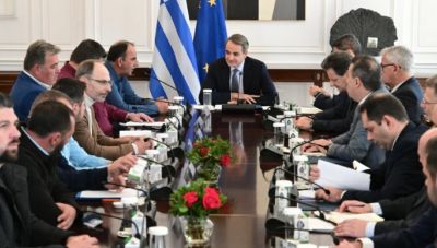 Nέα συνάντηση Μητσοτάκη με αγρότες και κτηνοτρόφους της Θεσσαλίας στο Μαξίμου
