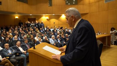 «Επιμελητηριακή Σύμπραξη»: Πλήθος κόσμου στην παρουσίαση του συνδυασμού του Βαγγέλη Καρκανάκη (φωτο)