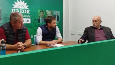 Εκλογές Επιμελητηρίου Ηρακλείου: Συνάντηση Μανώλη Κουμαντάκη με την τοπική Νομαρχιακή Επιτροπή του ΠΑΣΟΚ