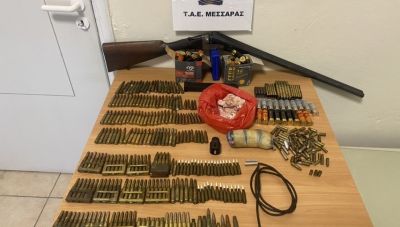 Μεσαρά: Ολόκληρο οπλοστάσιο στην κατοχή 35χρονου που συνελήφθη