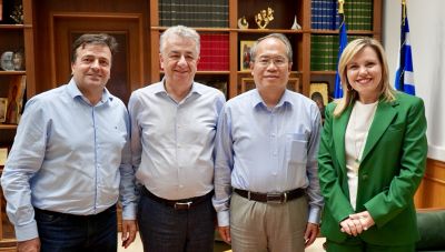 Συνάντηση του Περιφερειάρχη Κρήτης με τον Πρέσβη της Κίνας στην Ελλάδα