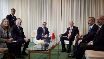 ΗΠΑ: Ολοκληρώθηκε η συνάντηση Μητσοτάκη - Ερντογάν στη Νέα Υόρκη