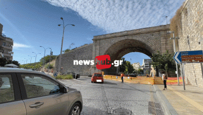 Ηράκλειο: Έκλεισε η διέλευση από τη Χανιόπορτα για να γίνουν οι παρεμβάσεις στο ενετικό τείχος (Φωτο)