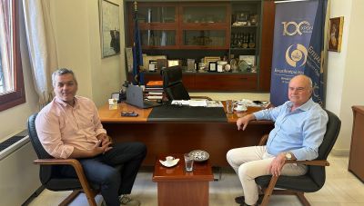 Συνάντηση Χάρη Μαμουλάκη με τον Πρόεδρο του Επιμελητηρίου Ηρακλείου