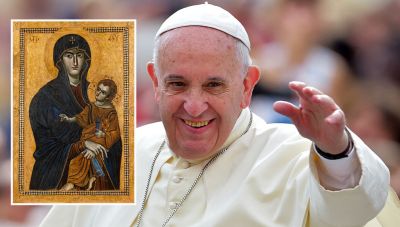 Η εικόνα της Παναγίας και η σχέση του Πάπα Φραγκίσκου με την Κρήτη (φωτο)