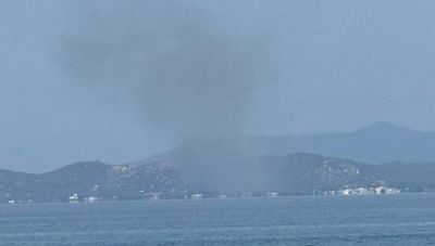 Φωτιά στην Εύβοια κοντά στην Αιδηψό-Ισχυρές πυροσβεστικές δυνάμεις στο σημείο