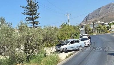 Σκηνές πανικού στη Σούδα: Όχημα καρφώθηκε σε τοιχίο σπιτιού