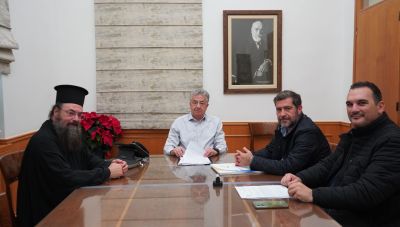 Υπογράφηκε η σύμβαση για τη συντήρηση του  ΙΜ Ναού Μεγάλης Παναγίας Νεάπολης Λασιθίου  από το Σταύρο Αρναουτάκη