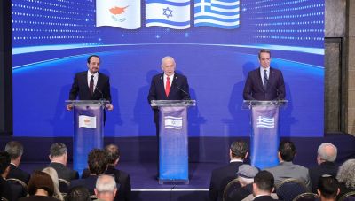 Κοινές δηλώσεις από Μητσοτάκη, Νετανιάχου και Χριστοδουλίδη: «Ούτε να το σκέφτεστε, όσοι νομίζετε ότι θα επαναφέρετε αυτοκρατορίες»- Βίντεο