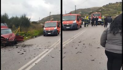 Ηράκλειο: Σοκάρει το βίντεο με το πολύ σοβαρό τροχαίο στις Μαλάδες (Βίντεο)