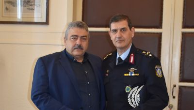 Εθιμοτυπική επίσκεψη στον Αντιπεριφερειάρχη Χανίων από το νέο Αστυνομικό Διευθυντή