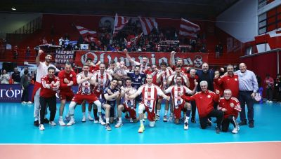 Βόλεϊ-CEV Champions League: Προκρίθηκε στα προημιτελικά ο Ολυμπιακός – Κέρδισε 3-1 σετ τη Σεντ Ναζέρ