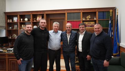 Συνάντηση Περιφερειάρχη Κρήτης με τον Αναπληρωτή Πρόεδρο της Ελληνικής Ποδοσφαιρικής Ομοσπονδίας