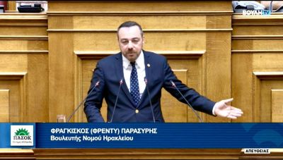 Άμεση χρηματοδότηση της κατασκευής νέας περίφραξης του στρατιωτικού αεροδρομίου  Τυμπακίου, ζήτησε ο Φραγκίσκος Παρασύρης