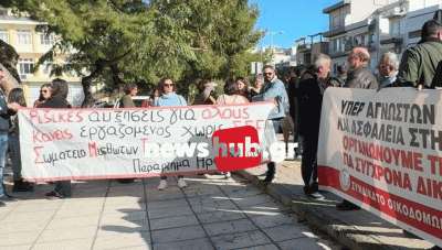 Ηράκλειο: Κινητοποίηση των οικοδόμων-Αυτά είναι τα αιτήματα τους (Φωτο)