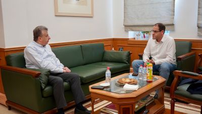 Συνάντηση Περιφερειάρχη Κρήτης με τον Δήμαρχο Ανωγείων