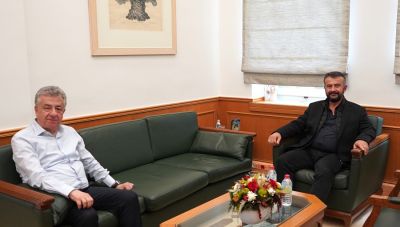 Συνάντηση Περιφερειάρχη Κρήτης με τον Δήμαρχο Γόρτυνας