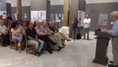 Ο Δήμαρχος Ηρακλείου στα εγκαίνια της έκθεσης «Αρχιτεκτονικής Διάλογοι» της Σχολής Αρχιτεκτονικής του Πολυτεχνείου Κρήτης