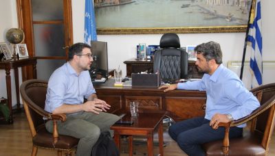 Στον Δήμαρχο Χανίων ο βουλευτής της Νέας Αριστεράς, Νάσος Ηλιόπουλος