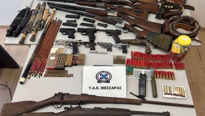 Καταφύγιο... όπλων στη Μεσαρά – Ξήλωσαν παράνομο οπλοστάσιο