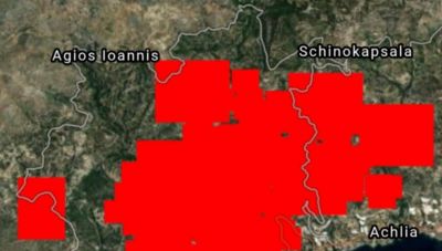 Φωτιά στην Ιεράπετρα: Εικόνα από δορυφόρο της NASA αποτυπώνει επακριβώς το εύρος της καταστροφής