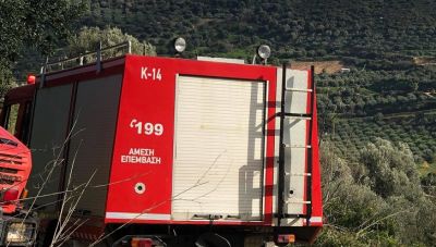 Φωτιά στο Μεσοχωριό κινητοποίησε την Πυροσβεστική Υπηρεσία Ηρακλείου