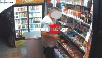 Ηράκλειο: Θρασύτατος ληστής «χτύπησε» σε περίπτερο - Δε φοβήθηκε ούτε τις κάμερες ασφαλείας (Βίντεο)