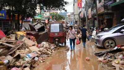 Πλημμύρες στην Κίνα – Πάνω από 80.000 άνθρωποι απομακρύνθηκαν από τα σπίτια τους