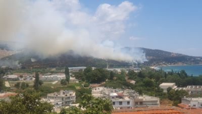 Φωτιά  στην Καβάλα: Ήχησε το «112» – Επιχειρούν δυνάμεις της Πυροσβεστικής