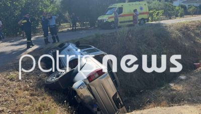 Πύργος: Αγροτικό όχημα έπεσε σε κανάλι