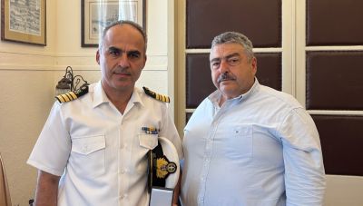 Εθιμοτυπική επίσκεψη του νέου Διοικητή της ΑΕΝ Κρήτης στον Αντιπεριφερειάρχη Χανίων
