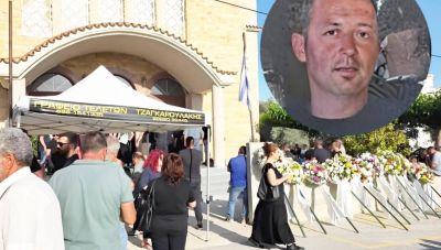 Δάκρυα για τον Παναγιώτη -  Αποχαιρέτησαν τον 47χρονο που «έφυγε» από τροχαίο στη Μεσαρά