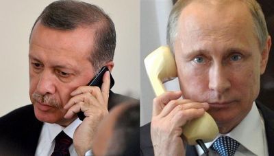 Τηλεφωνική επικοινωνία Ερντογάν με Πούτιν και Μακρόν