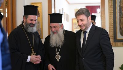Ηράκλειο: Συνάντηση Ανδρουλάκη με τον Αρχιεπίσκοπο Κρήτης – Η θέση του ΠΑΣΟΚ για την επίμαχη τροπολογία