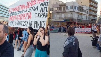 Ηράκλειο: Συλλαλητήριο στην πλατεία Ελευθερίας για να σταματήσει η τραγωδία στην Παλαιστίνη (Φωτό + Βίντεο)