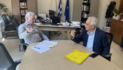 Τα έργα του ΒΟΑΚ στην «παράκαμψη» Ηρακλείου στο επίκεντρο συνάντησης Καλοκαιρινού-Κουκιαδάκη