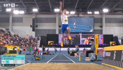 Παγκόσμιο Πρωτάθλημα Κλειστού Στίβου - Τεντόγλου: Στα 7,91 μ. το δεύτερο άλμα, άκυρο το τρίτο