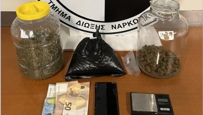 Ηράκλειο: Στο δόκανο της ΕΛΑΣ για σχεδόν μισό κιλό κάνναβη