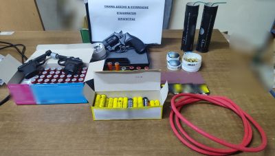 Ιεράπετρα: 37χρονη είχε στο σπίτι της από όπλα εκτόξευσης φωτοβολίδων μέχρι πυροτεχνήματα