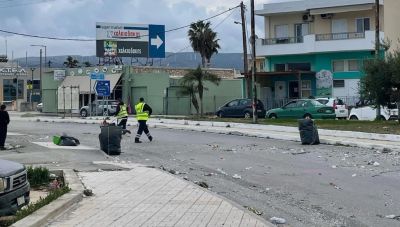 Σητεία: Άμεση κινητοποίηση της Υπηρεσίας Καθαριότητας μετά τις εορταστικές εκδηλώσεις