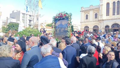Με λιτανεία του Ιερού Λειψάνου και της σεπτής εικόνα του Αγ. Μηνά, κορυφώθηκαν οι εκδηλώσεις για τον πολιούχο του Ηρακλείου (φωτο+βίντεο)