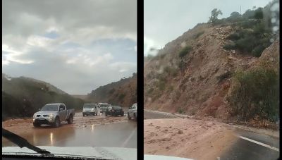 Κρήτη: Βροχή και χαλάζι στο μεγαλύτερο μέρος του νησιού - Προβλήματα στο οδικό δίκτυο (Φωτο)