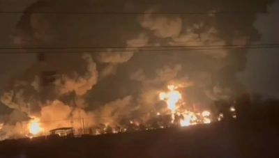 Φωτιά σε διυλιστήριο πετρελαίου στη Ρωσία